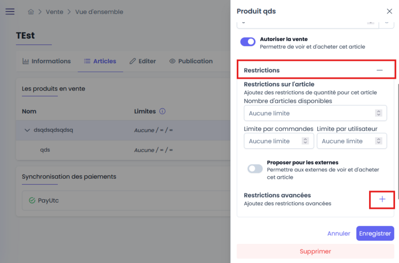 Fichier:Configuration restrictions article Wooch.png